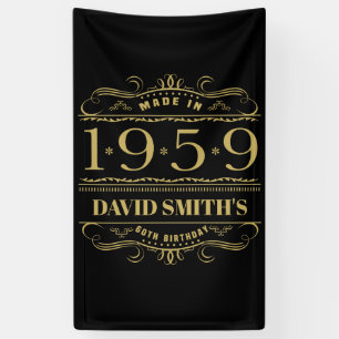 Gepersonaliseerde 60e verjaardag 1959 spandoek