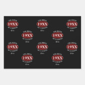 Gepersonaliseerde 60e verjaardag Geboorte van een  Inpakpapier Vel (Voorkant)