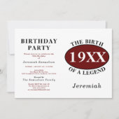 Gepersonaliseerde 60e verjaardag Geboorte van een Kaart (Voorkant)