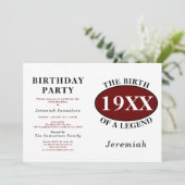 Gepersonaliseerde 60e verjaardag Geboorte van een Kaart (Staand voorkant)