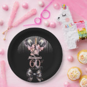 Gepersonaliseerde 60e verjaardag Luxe champagne Papieren Bordje (Feest)