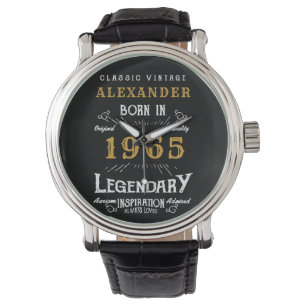 Gepersonaliseerde 60e verjaardag of pensioen gebor horloge