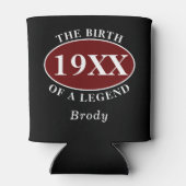 Gepersonaliseerde 60ste verjaardag Geboorte van ee Blikjeskoeler (Achterkant)