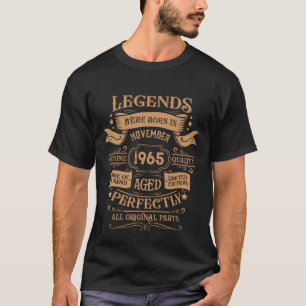 Gepersonaliseerde  60ste verjaardag whiskey label t-shirt