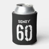 Gepersonaliseerde 60ste verjaardag zwart wit gag c