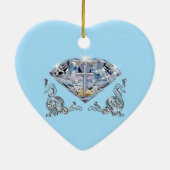 Gepersonaliseerde 60ste weddenschap Jubileum Gift Keramisch Ornament (Achterkant)