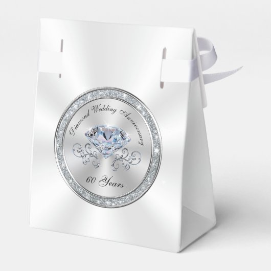 Gepersonaliseerde 60th Jubileum Party Favorieten D Bedankdoosjes (Achterkant)
