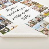 Gepersonaliseerde 64 Fotocollage Aangepaste offert Sherpa Deken (3/4)