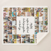 Gepersonaliseerde 64 Fotocollage Aangepaste offert Sherpa Deken (Voorkant (horizontaal))