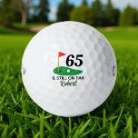 Gepersonaliseerde 65e verjaardag cadeau voor golfe golfballen<br><div class="desc">Vier een mijlpaal met een persoonlijke touch! Deze aangepaste golfballen zijn het perfecte 65e verjaardagscadeau voor elke golfliefhebber. Voeg een naam, een kort bericht of een leuk gezegde toe zoals "And Still on Par" of "Happy Birdie" om een unieke herinnering te creëer die net zo speciaal is als hun grote...</div>