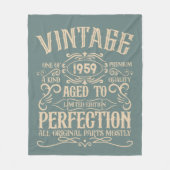 Gepersonaliseerde  65e verjaardag whiskey thema fleece deken (Voorkant)