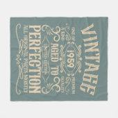 Gepersonaliseerde  65e verjaardag whiskey thema fleece deken (Voorkant (Horizontaal))