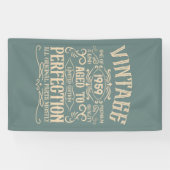 Gepersonaliseerde  65e verjaardag whiskey thema spandoek (Horizontaal)