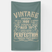 Gepersonaliseerde 65e verjaardag whiskey thema spandoek (Verticaal)