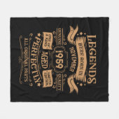 Gepersonaliseerde  65e verjaardagswhiskey feest fleece deken (Voorkant (Horizontaal))