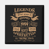 Gepersonaliseerde  65e verjaardagswhiskey feest magneet (Voorkant)