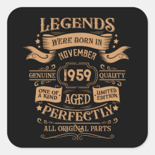 Gepersonaliseerde  65e verjaardagswhiskey feest vierkante sticker
