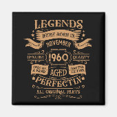 Gepersonaliseerde  65ste verjaardag whiskey label magneet (Voorkant)