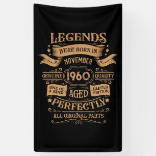Gepersonaliseerde  65ste verjaardag whiskey label spandoek