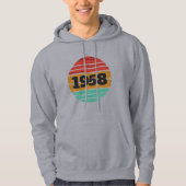 Gepersonaliseerde 65ste verjaardagsfeestje gesche hoodie (Voorkant)