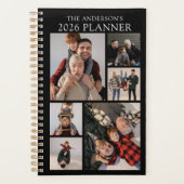 Gepersonaliseerde 6 foto collage jaarlijks planner (Voorkant)