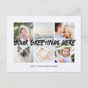 Gepersonaliseerde 6 foto's Universal Greetings coo Briefkaart