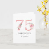 Gepersonaliseerde 70-verjaardagskaart kaart (Gele Bloem)