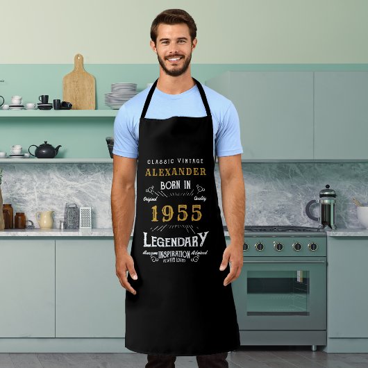 Gepersonaliseerde 70e Verjaardag Geboren 1955  Zwa Schort