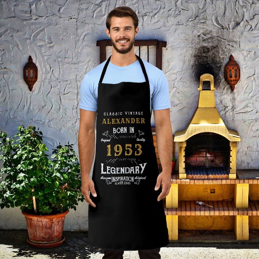 Gepersonaliseerde 70e verjaardag Geboren in 1953   Schort