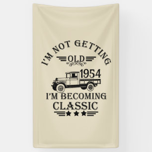 Gepersonaliseerde  70e verjaardag mannen geschenke spandoek