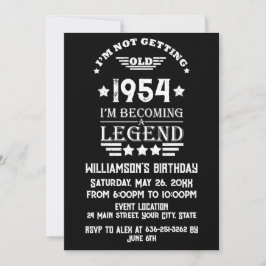 Gepersonaliseerde  70e verjaardagscadeaus kaart