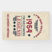 Gepersonaliseerde  70e verjaardagscadeaus spandoek (Horizontaal)