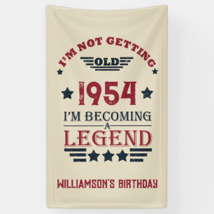 Gepersonaliseerde  70e verjaardagscadeaus spandoek