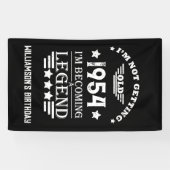 Gepersonaliseerde  70e verjaardagscadeaus spandoek (Horizontaal)