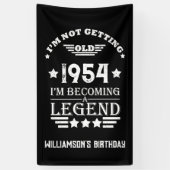 Gepersonaliseerde  70e verjaardagscadeaus spandoek (Verticaal)