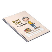 Gepersonaliseerde 70s Slang Themd Notitieboek (Rechterzijde)