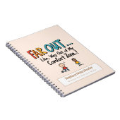 Gepersonaliseerde 70s Slang Themd Notitieboek (Rechterzijde)