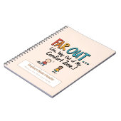 Gepersonaliseerde 70s Slang Themd Notitieboek (Linkerzijde)