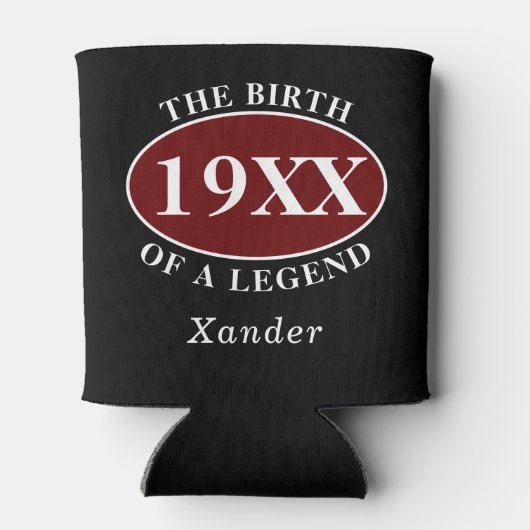 Gepersonaliseerde 70ste verjaardag Geboorte van ee Blikjeskoeler (Achterkant)