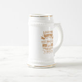 Gepersonaliseerde  75e verjaardag whiskey thema bierpul (Voorkant rechts)