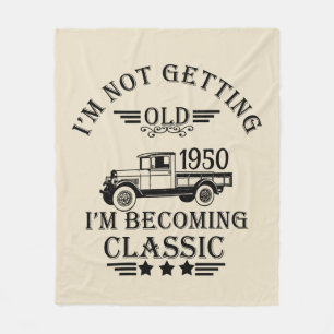 Gepersonaliseerde  75e verjaardagscadeaus fleece deken