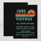 Gepersonaliseerde  75e verjaardagscadeaus kaart (Voorkant / Achterkant)