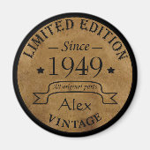 Gepersonaliseerde  75e verjaardagscadeaus magneet (Voorkant)