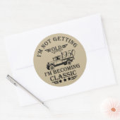 Gepersonaliseerde  75e verjaardagscadeaus ronde sticker (Envelop)