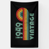 Gepersonaliseerde 75e verjaardagscadeaus spandoek (Verticaal)