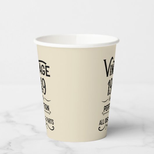 Gepersonaliseerde  75e verjaardagscadeaus zwart papieren bekers (Links)