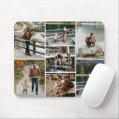Gepersonaliseerde 7 foto Mousepad Muismat (Met muis)