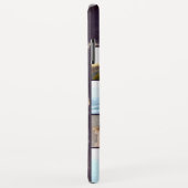 Gepersonaliseerde 7 Fotocollage op donker marmer Case-Mate iPhone Case (Achterkant/rechts)