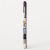 Gepersonaliseerde 7 Fotocollage op donker marmer Case-Mate iPhone Case (Achterkant/links)