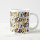 Gepersonaliseerde 7 Photo Collage Hexagon Coffee M Grote Koffiekop (Rechts)